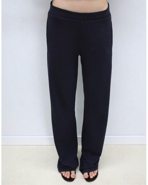 Stradivarius Blue Soft-Touch Formal Joggers