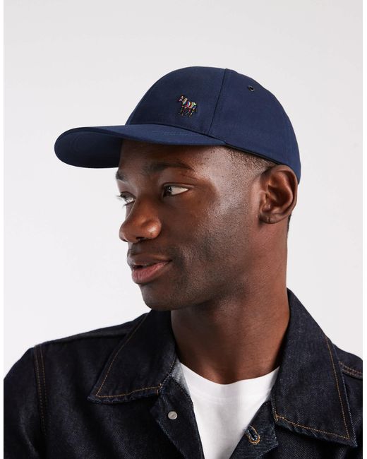 Paul Smith Blue Zebra Icon Logo Baseball Cap for men