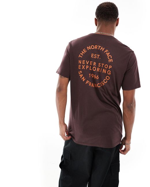 The North Face Brown Store 66 Back Print T-shirt for men
