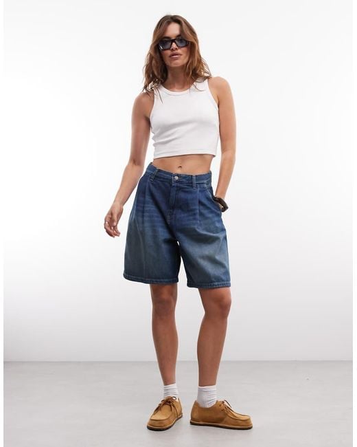 Carhartt Blue Alta Loose Fit Shorts