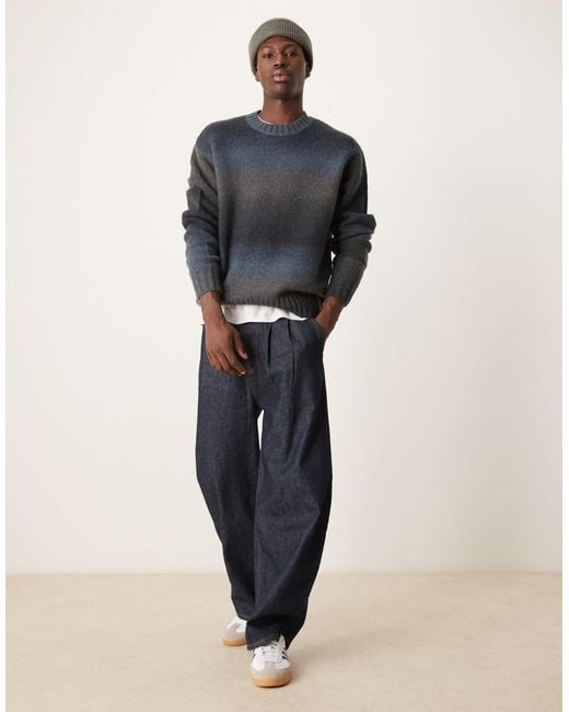 SELECTED Blue Knitted Jumper for men