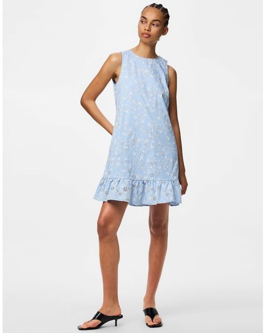 Pieces Blue Mini Dress