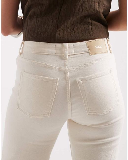 JJXX White Rome Mid Waist Flared Fit Jeans for men