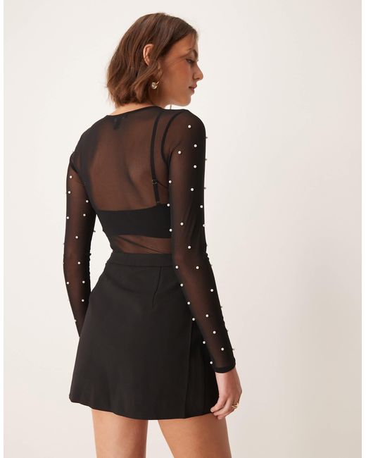 Pimkie Black Side Split Skort