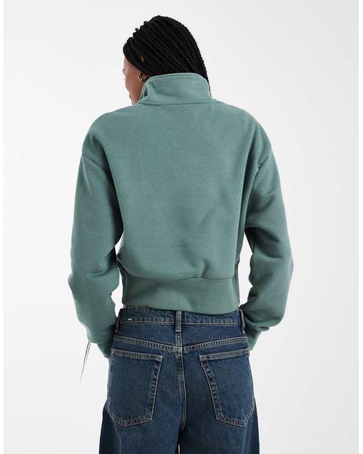 Levi's Blue 1/4 Zip Logo Sweatshirt