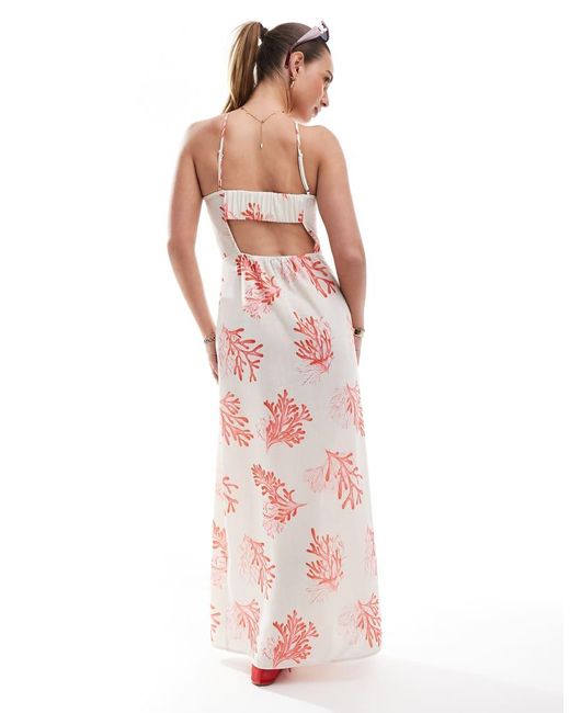 Vero Moda Pink Halter Maxi Dress