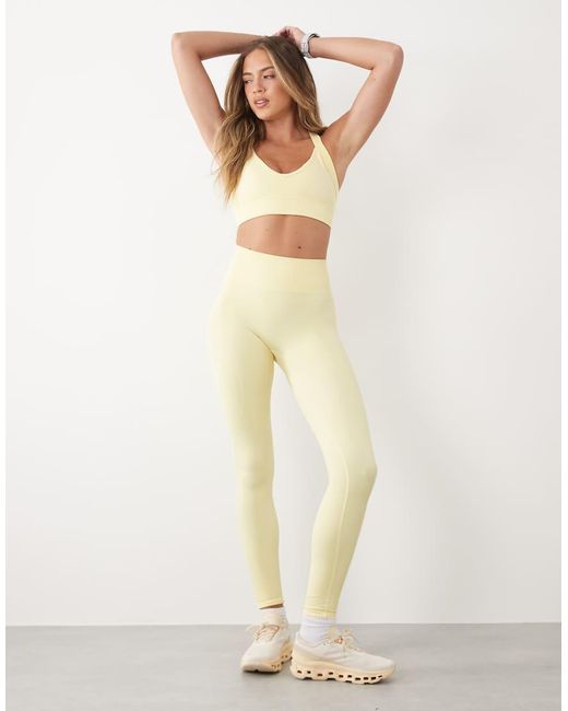 BO+TEE Natural Bo+tee Super Sculpt Seamless Cross Back Sports Bra