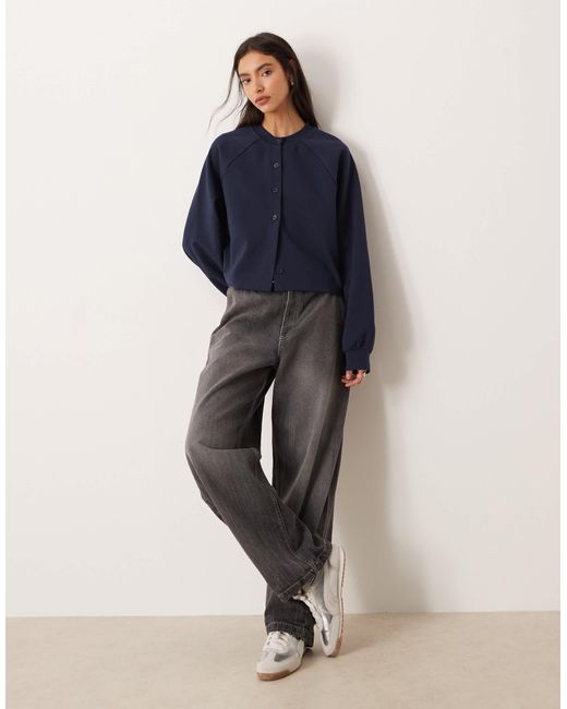 ASOS Blue Interlock Cardigan