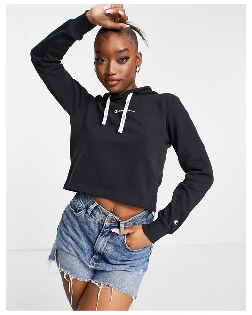 champion cropped boxy sweatshirt