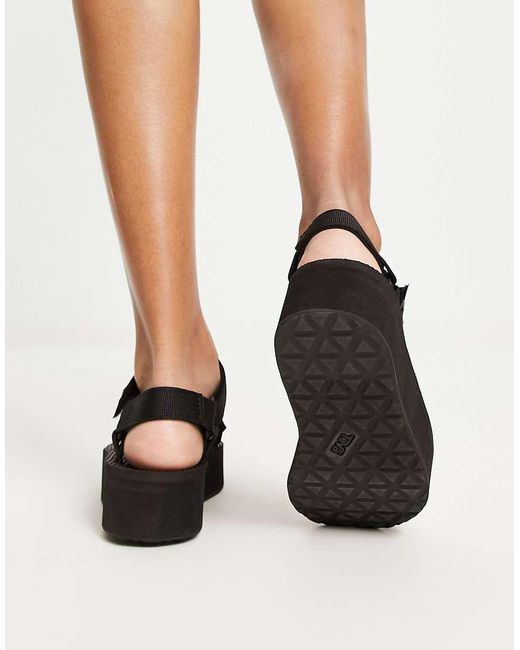Teva Black Universal Flatform Sandals