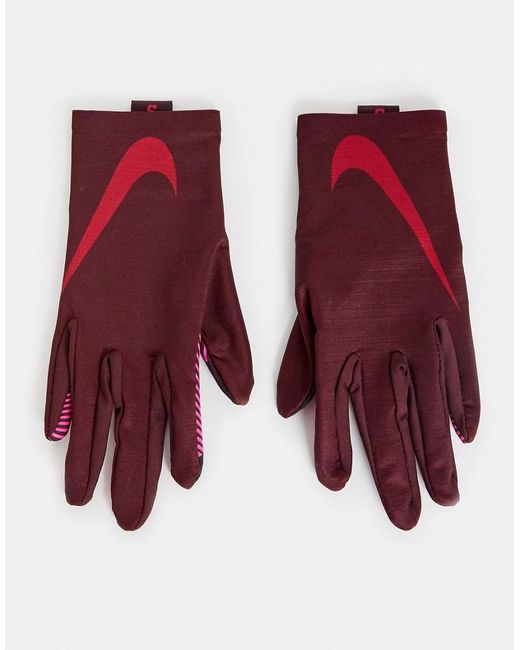 guantes nike hombre rojas