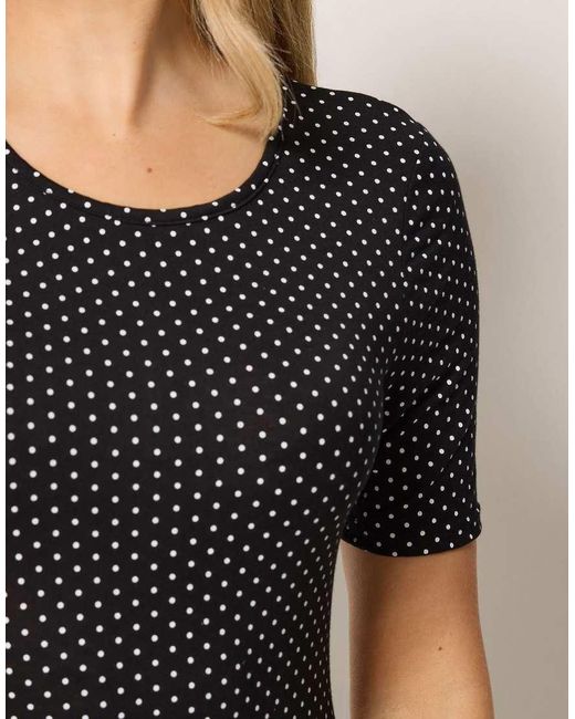 Long Tall Sally Black Polka Dot Short Sleeve Maxi Dress