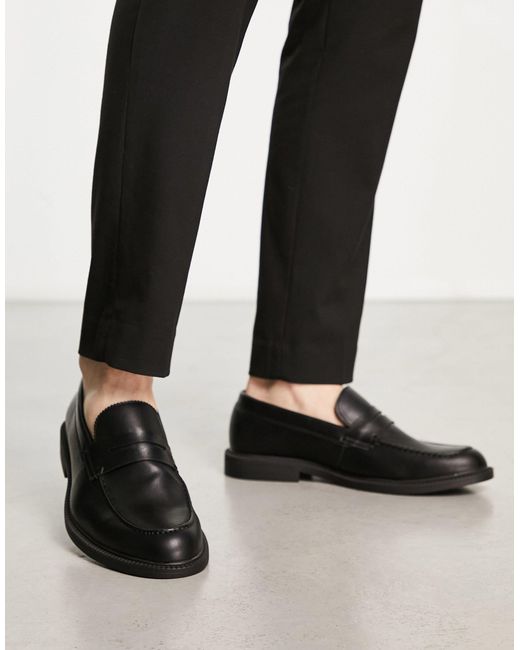 Schuh Roberto Penny Loafers in Black for Men | Lyst UK