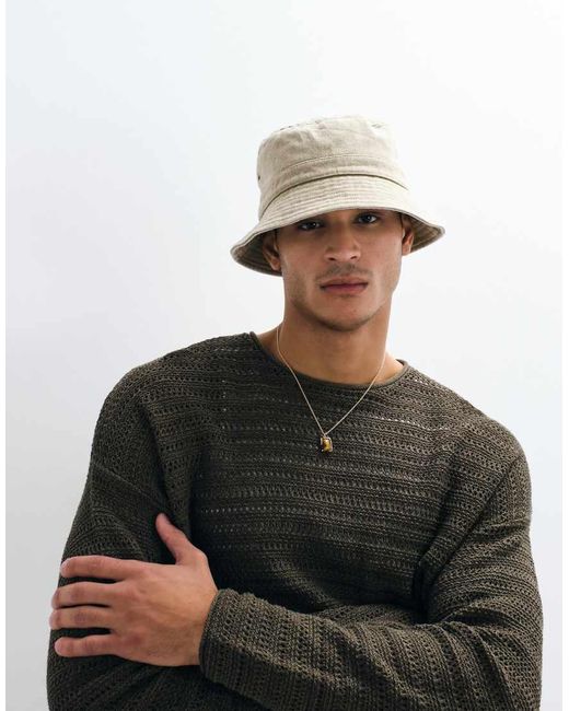ASOS Black Oversized Long Sleeve Knitted Ribbed T-Shirt for men