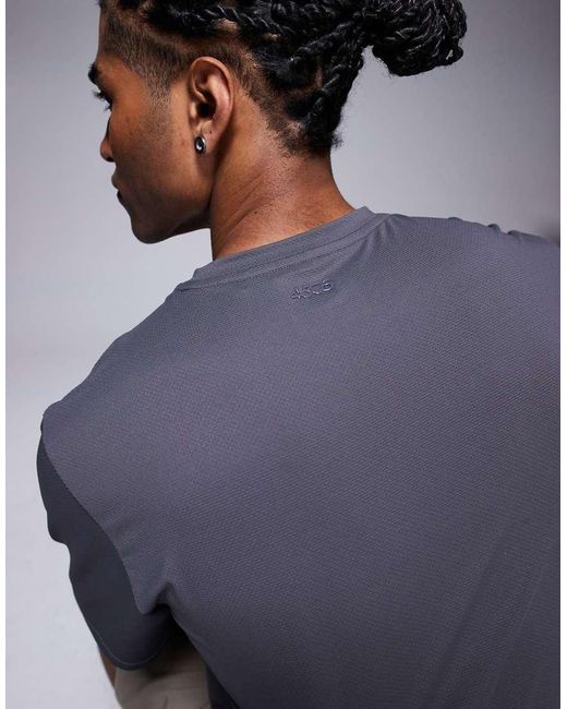 4505 Gray Icon Quick Dry Mesh Training T-shirt for men