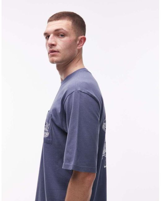 Levi's Blue Back Graphic Oversized T-Shirt for men