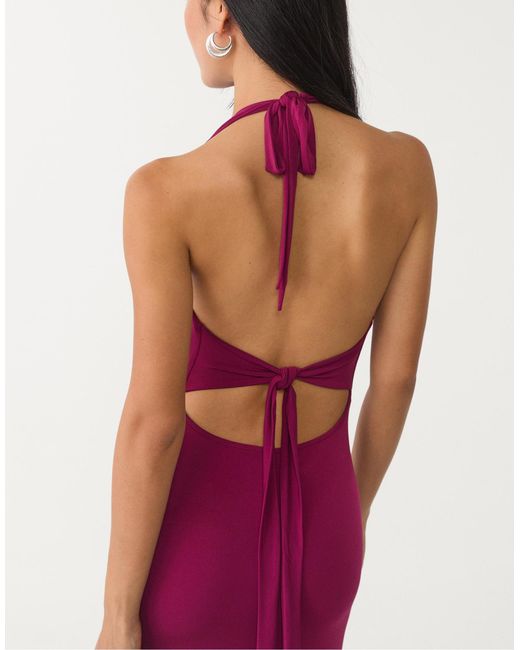 Stradivarius Red – midikleid
