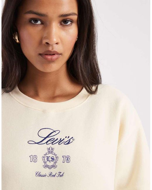Levi's White Sweatshirt With Graphic Print