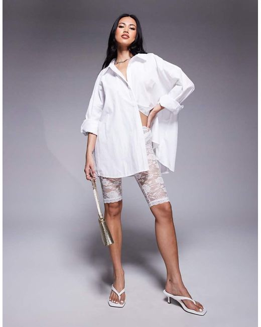 River Island Blue Lace Short