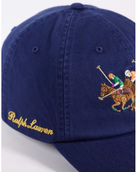 Polo Ralph Lauren Blue Polo Graphic Baseball Cap for men