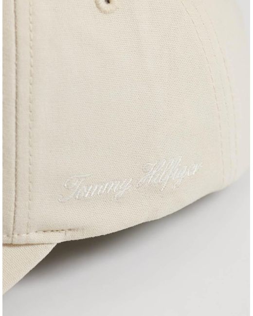 Tommy Hilfiger Natural Embroide Script Logo Cap