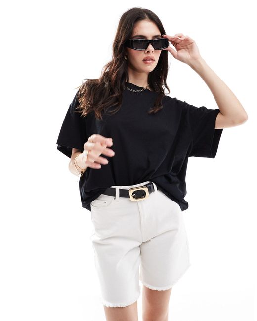 AllSaints Black – lydia – oversize-t-shirt