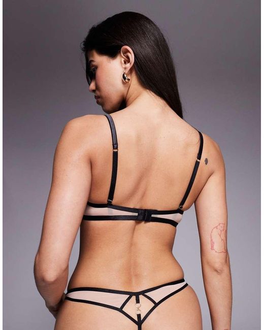 Ann Summers Black Enticement Non Padded Plunge Bra