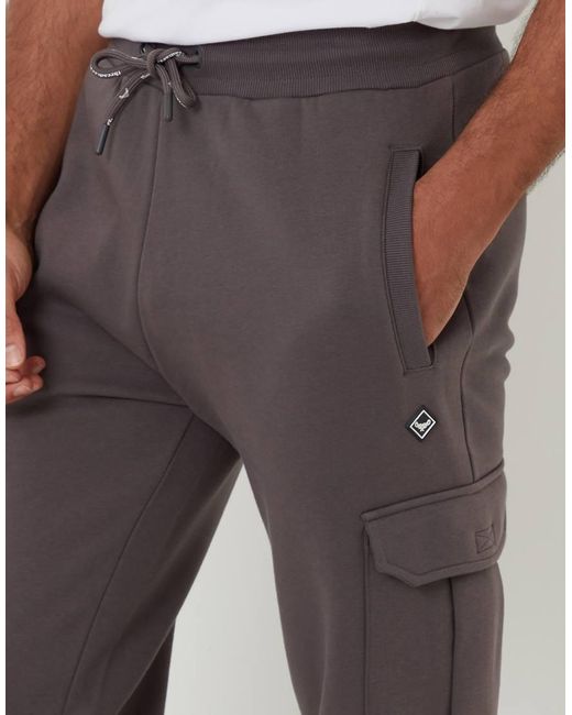 Threadbare Gray Cargo Style Joggers for men
