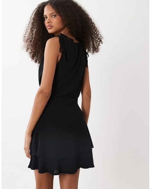 Mango Black Teen Sleeveless Mini Dress