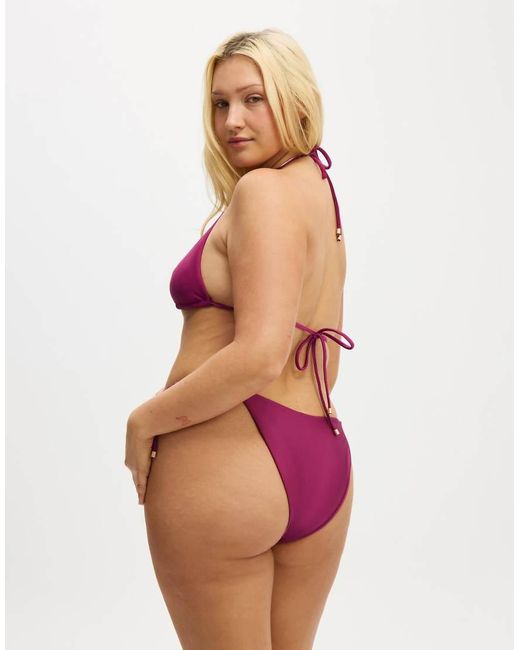 Cotton On Pink String Triangle Bikini Top