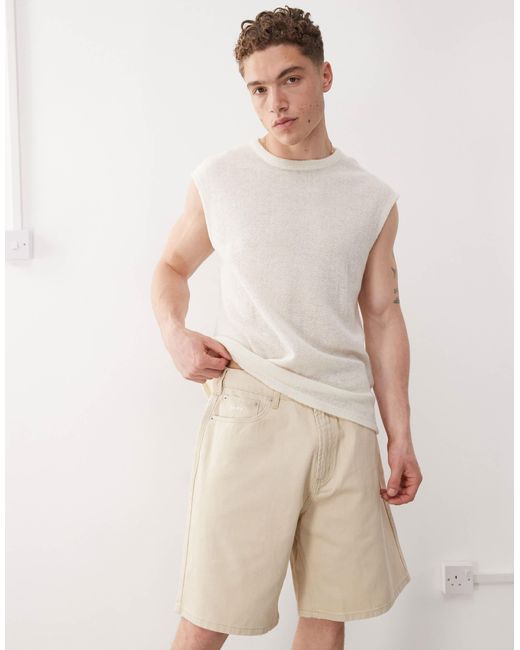 Bigwig - short baggy en jean - pélican délavé Obey pour homme en coloris Natural