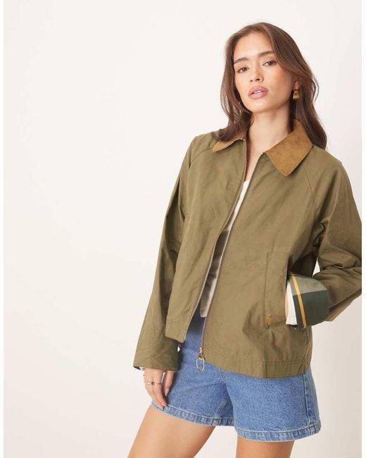 Barbour Natural Caitlin Showerproof Jacket