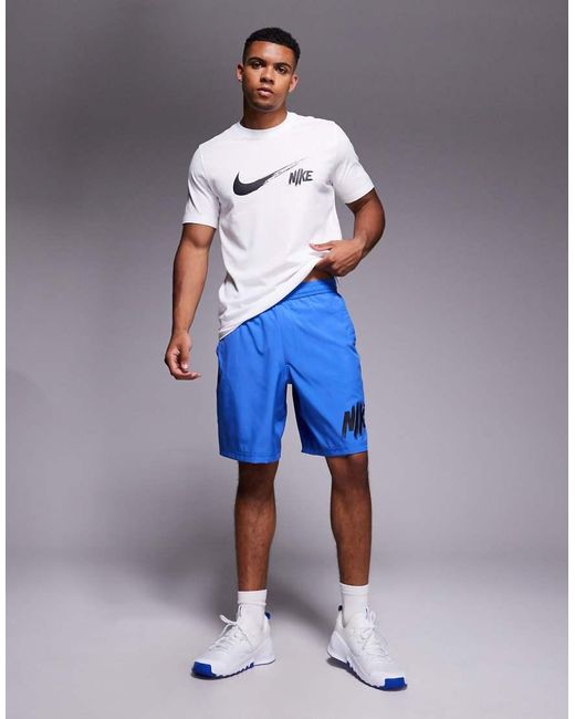 Camiseta Blanca Con Logo Dri-Fit De Nike de hombre de color White