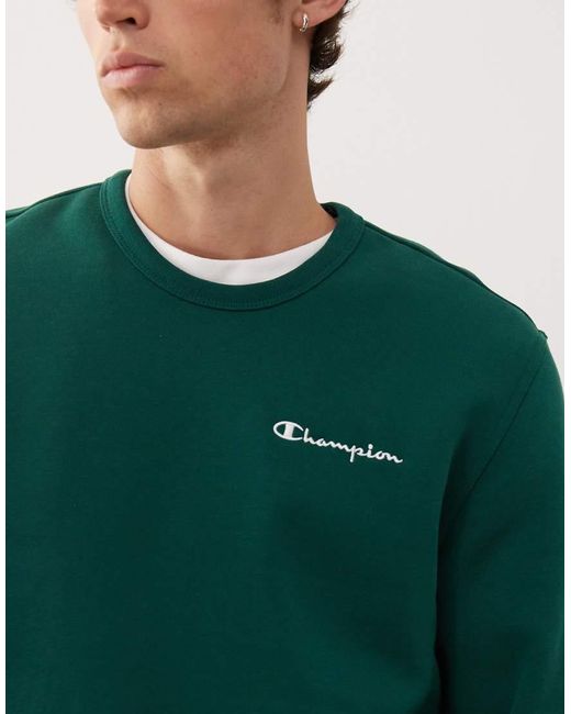 Champion Sweatshirt Met Ronde Hals in het Green voor heren