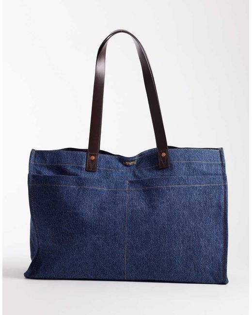 Levi's Blue All Day Canvas Tote Bag