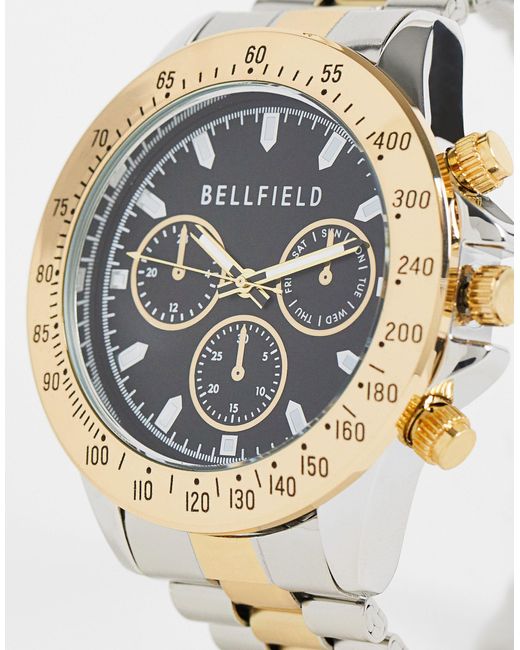 Bellfield Metallic Chunky Bracelet Watch for men