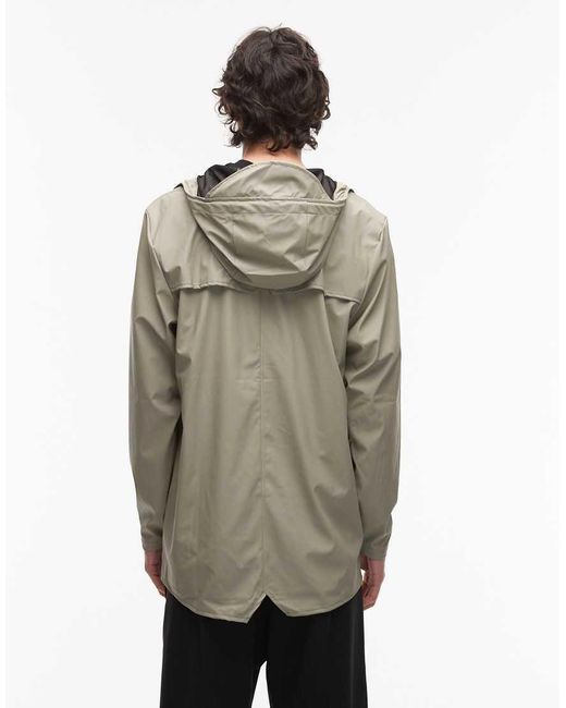 Rains Gray 12010 Waterproof Short Jacket for men