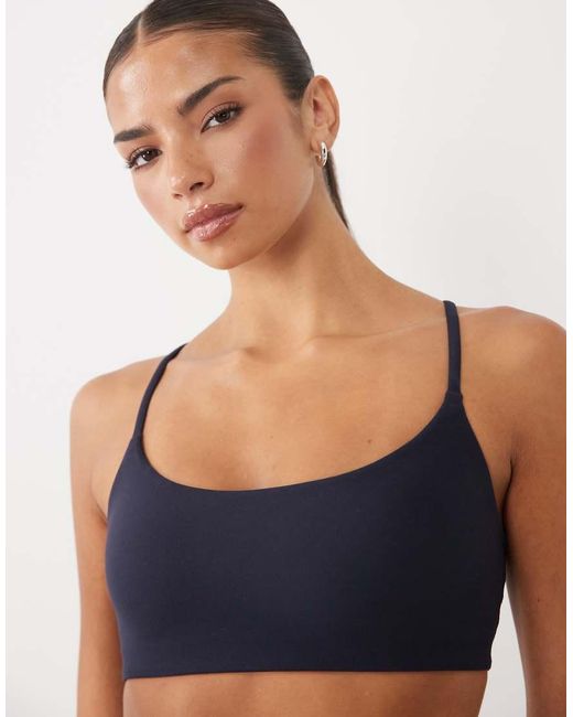 ARKET Blue Mix And Match Soft Stretch Sports Bra