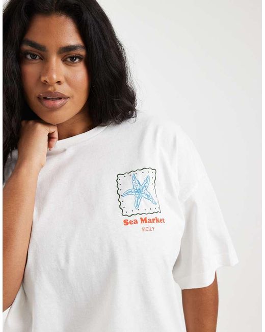 Vero Moda White Oversized T-shirt