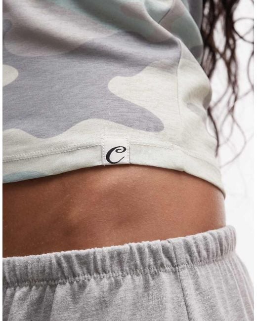 Collusion Gray Sheer Camo Tank Top