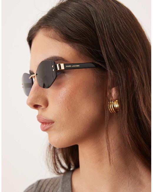 Marc Jacobs Black Marc Jacobs Square Sunglasses