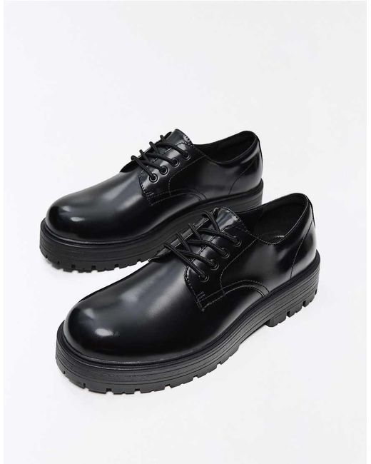 Bershka White Derby Shoes for men