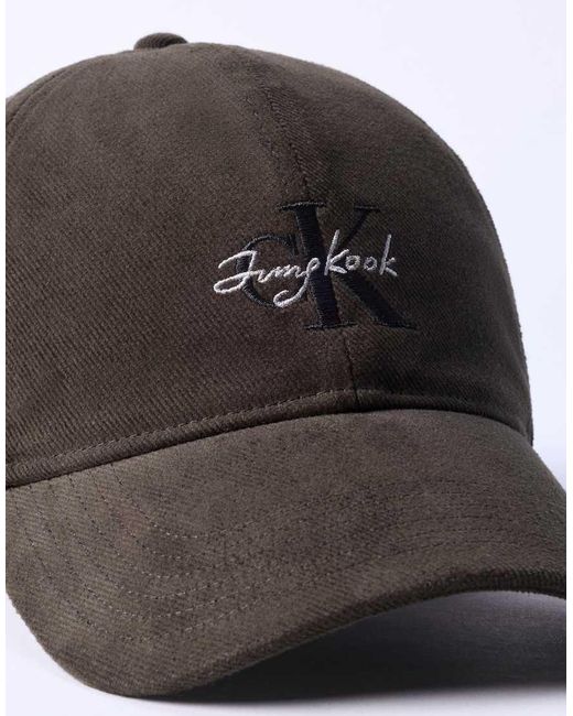 Calvin Klein Black Jung Kook For Baseball Cap for men