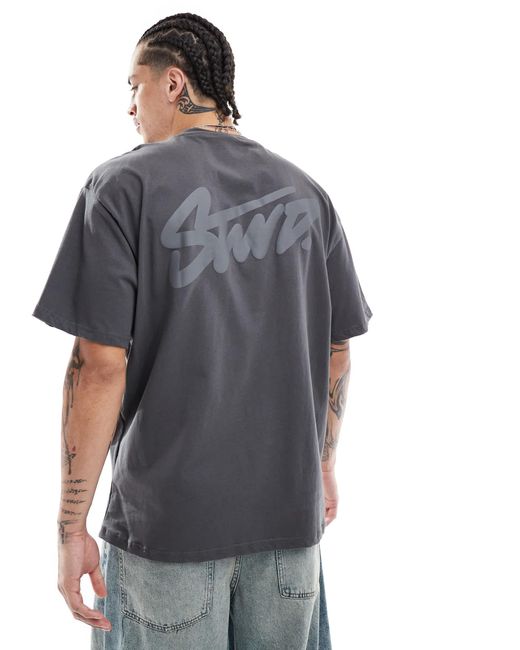 Pull&Bear Gray Stwd T-shirt for men