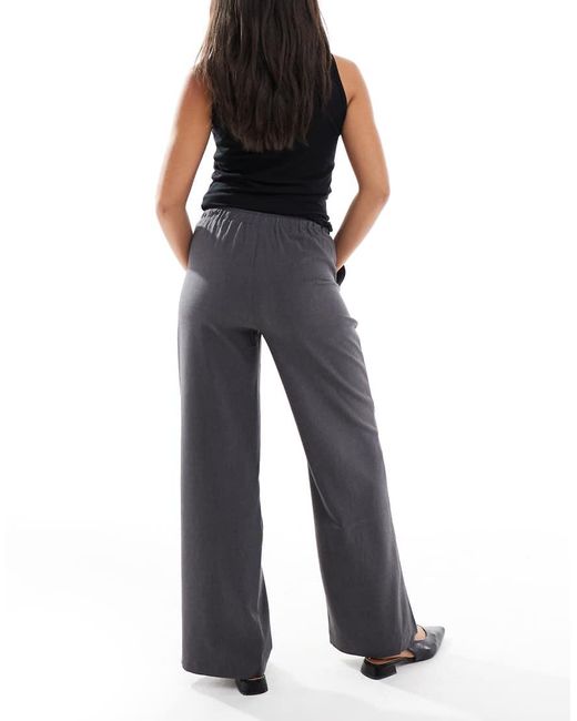 Vero Moda Blue Tie Waist Wide Leg Sweatpants Style Pants