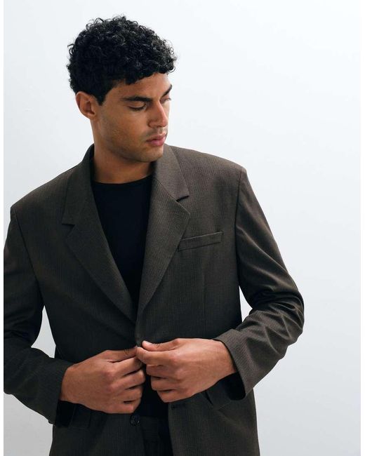 ASOS Black Relaxed Suit Jacket for men