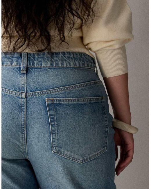 ASOS Blue Asos Design Circular Design Collection Curve Wide Leg Dad Jeans