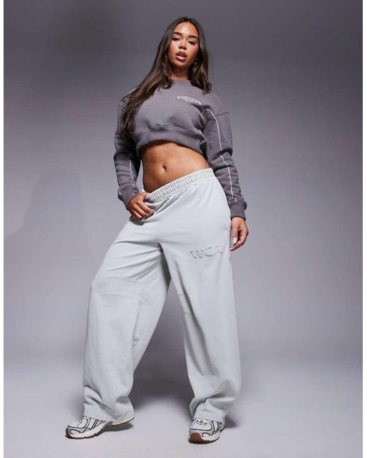 Good For Nothing Gray Cropped Sweatshirt