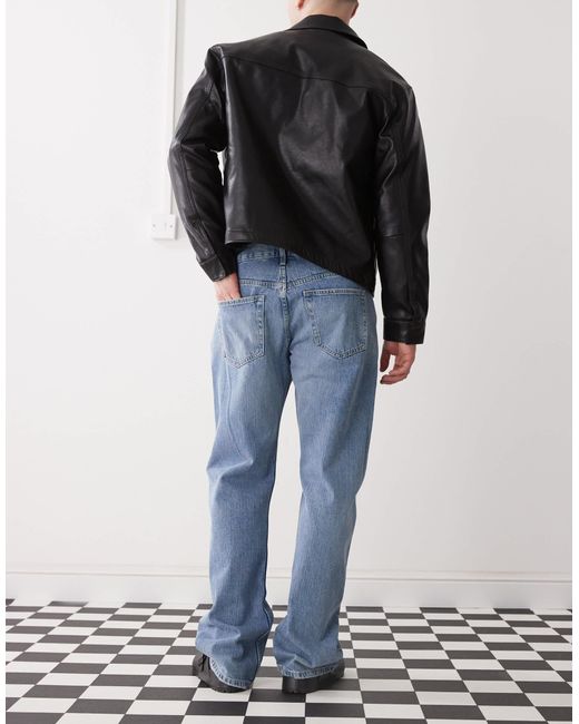 Meteor - jean droit taille basse coupe décontractée - clair Weekday pour homme en coloris Blue