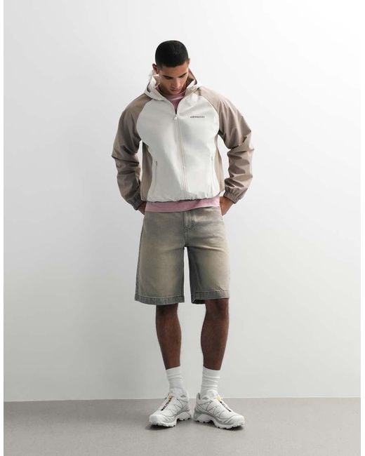 ASOS Gray Loose Denim Jorts for men